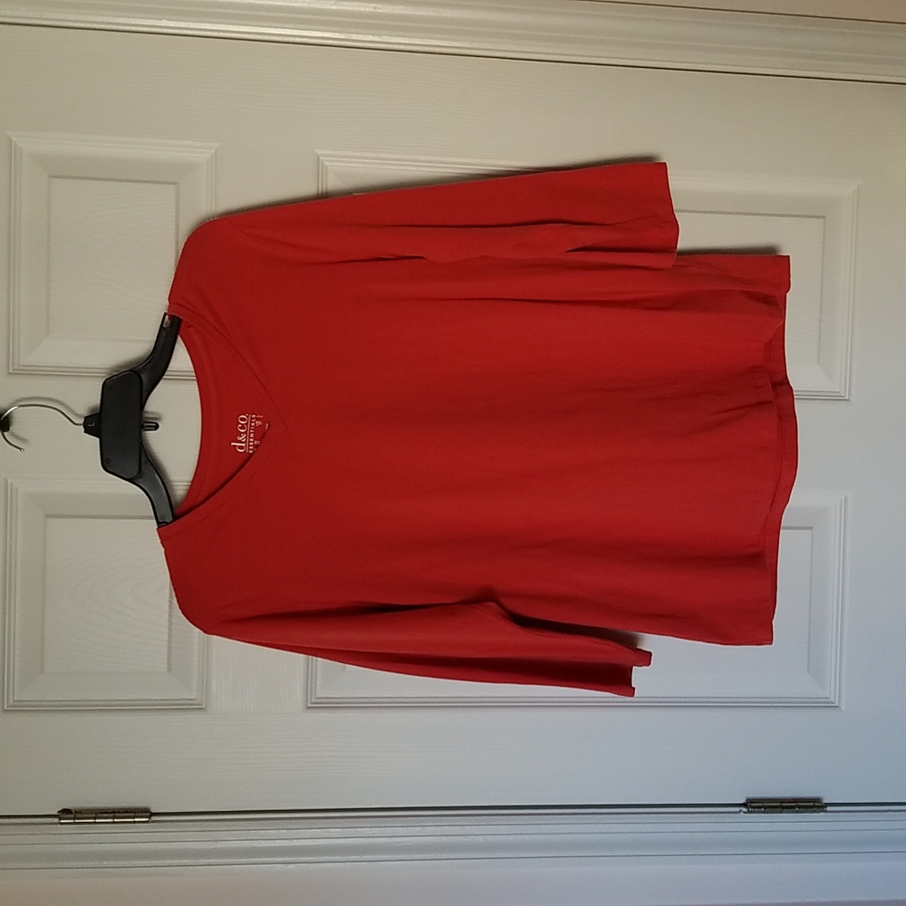 Denim & Co. Essentials Perfect Jersey 3/4 Sleeve Top (M)